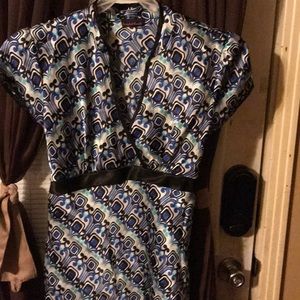 Size large tempted hearts satiny crisscross dress